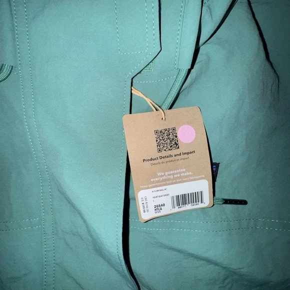 Patagonia Women's Skysail Jacket Heartleaf Green Size: Large New With Tag $199 - Picture 2 of 7